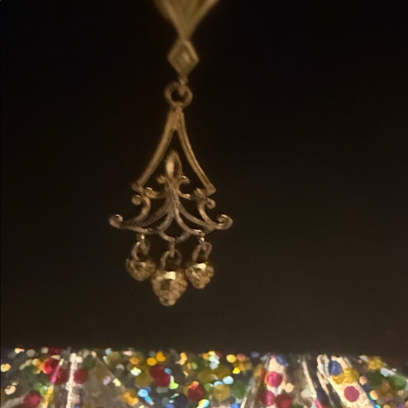 Elegant 10 kt Gold Pendant 20 in Necklace samp - Picture 2 of 5